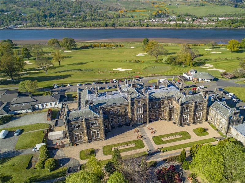 マー ホール ゴルフ＆スパ リゾート ビショップトン エクステリア 写真 Aerial view of the hotel